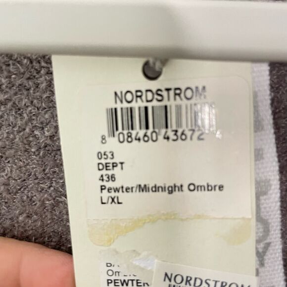 Barefoot Dreams Cardigan Open Front Ombre Pewter Midnight L XL - Picture 5 of 9